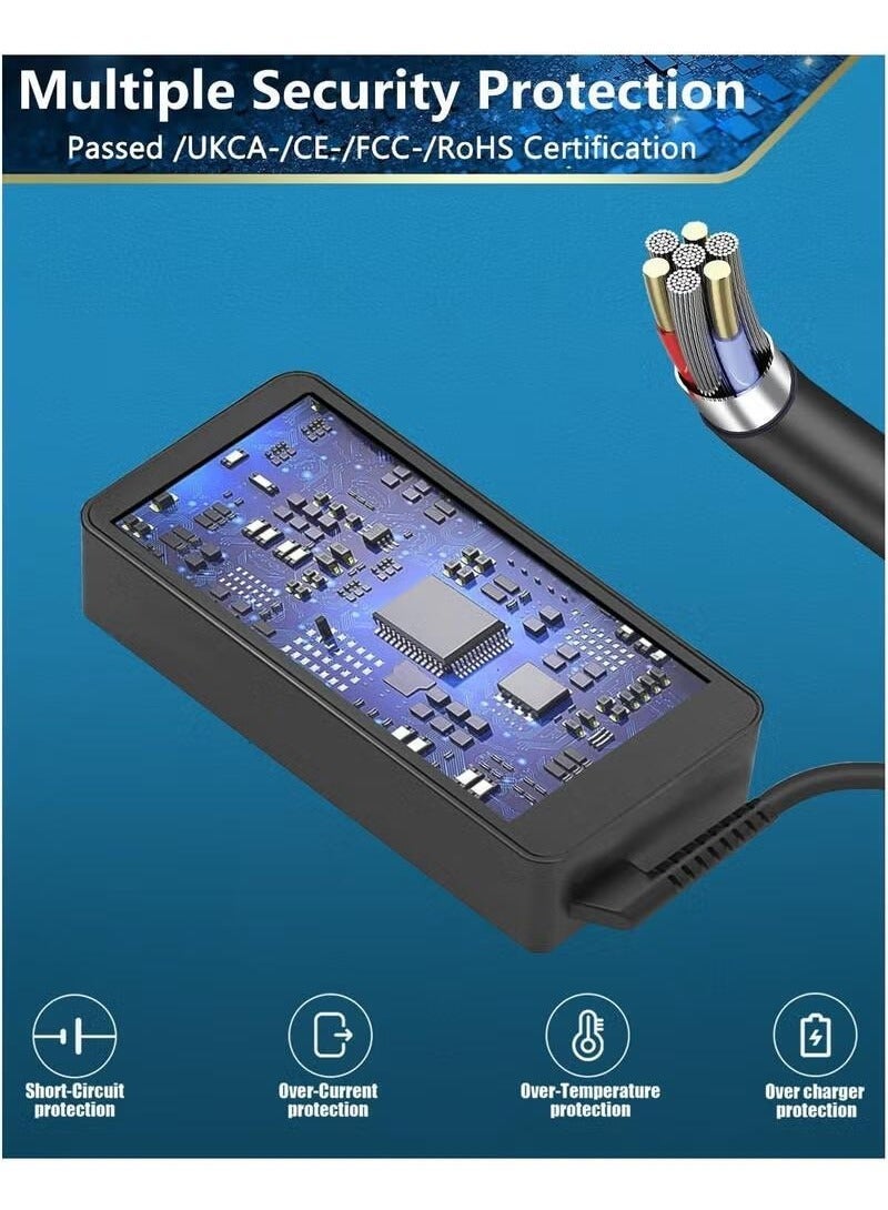 إي وورلد شاحن لابتوب عالمي بقدرة 65 واط USB-C، محول طاقة AC بشحن سريع PD متوافق مع أجهزة هواوي، لينوفو، إتش بي، ديل، أسوس، أيسر، سامسونج، ماك بوك برو وجميع الأجهزة التي تدعم منفذ Type-C. - Image 5